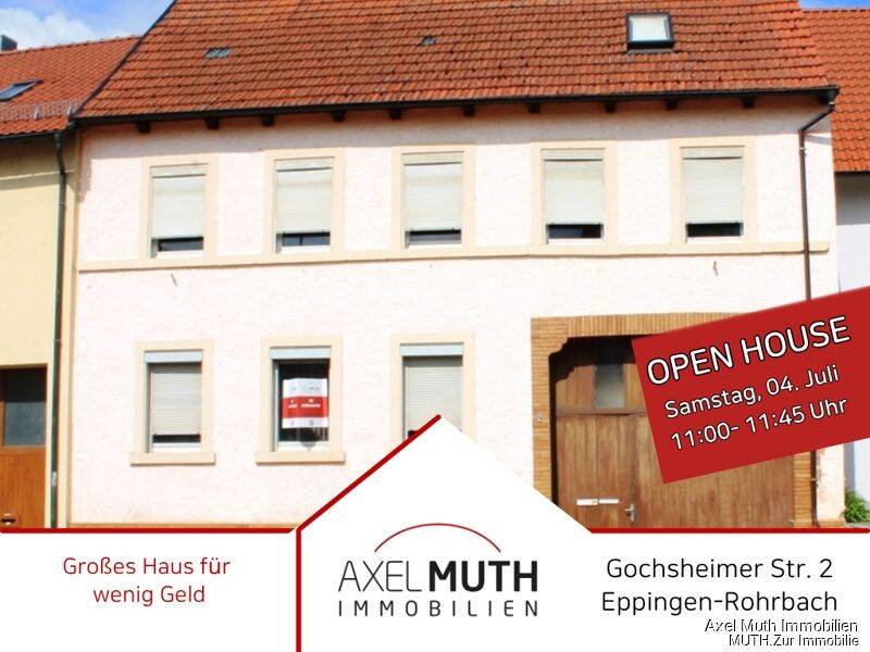 OpenHouse- Sa. 04.07. ab 11:00h-11:45H Großes Haus für wenig Geld! 2 Wohnungen, viele Gewerberäume., 75031 Eppingen