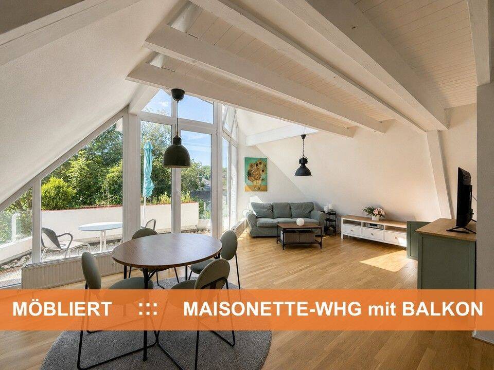 100 % AUSGESTATTET ::: CHARMANTE 1,5-ZI-MAISONETTE-WOHNUNG ::: Gr. BALKON + LICHTDURCHFLUTET, 65195 Wiesbaden (Wiesbaden)