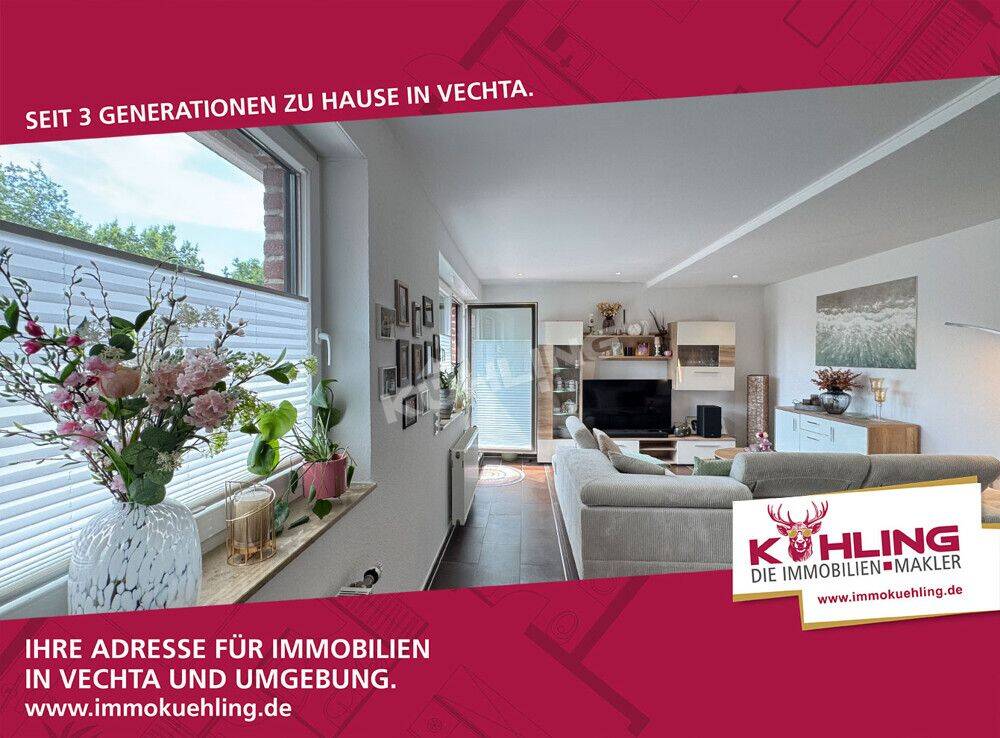 Wohntraum mit Dachterrasse – Modernisierte 3-Zimmer-Wohnung in ruhiger Lage nahe dem Füchteler Wald, 49377 Vechta