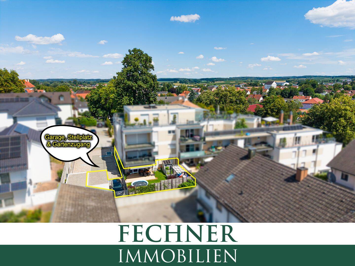 Moderne und gepflegte 4-ZKB-Wohnung mit Einzelgarage & Stellplatz, Gartenanteil, Abstellraum u.v.m.!, 85290 Geisenfeld
