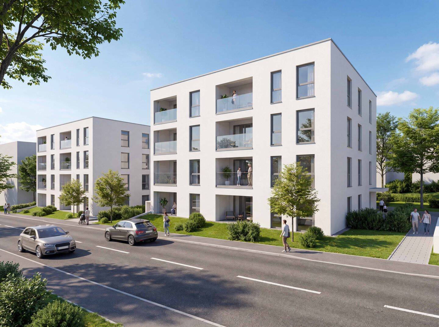 **KfW-40-QNG** Zukunftssicher! Barrierefreie 3,5-Zimmer-Penthouse-Wohnung mit idealem Grundriss, 88471 Laupheim