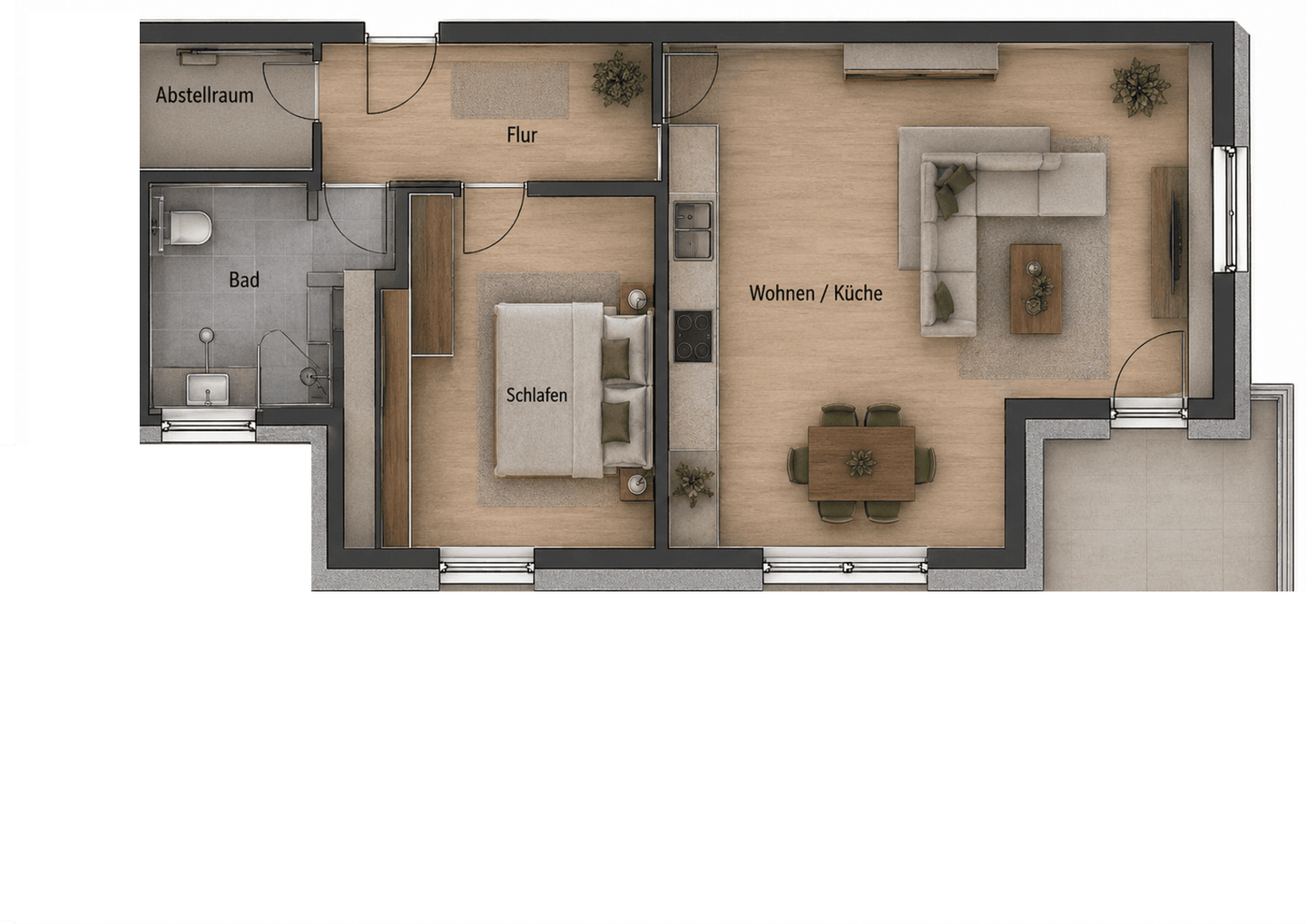 Wohnen mit Komfort – moderne Eigentumswohnung mit Balkon, 59514 Welver