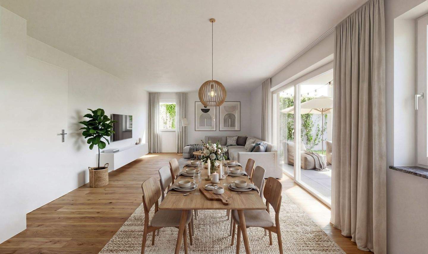 Gartenanteil und Abstellraum – Moderne 3-Zimmer-Wohnung mit Terrasse in Teublitz, 93158 Teublitz