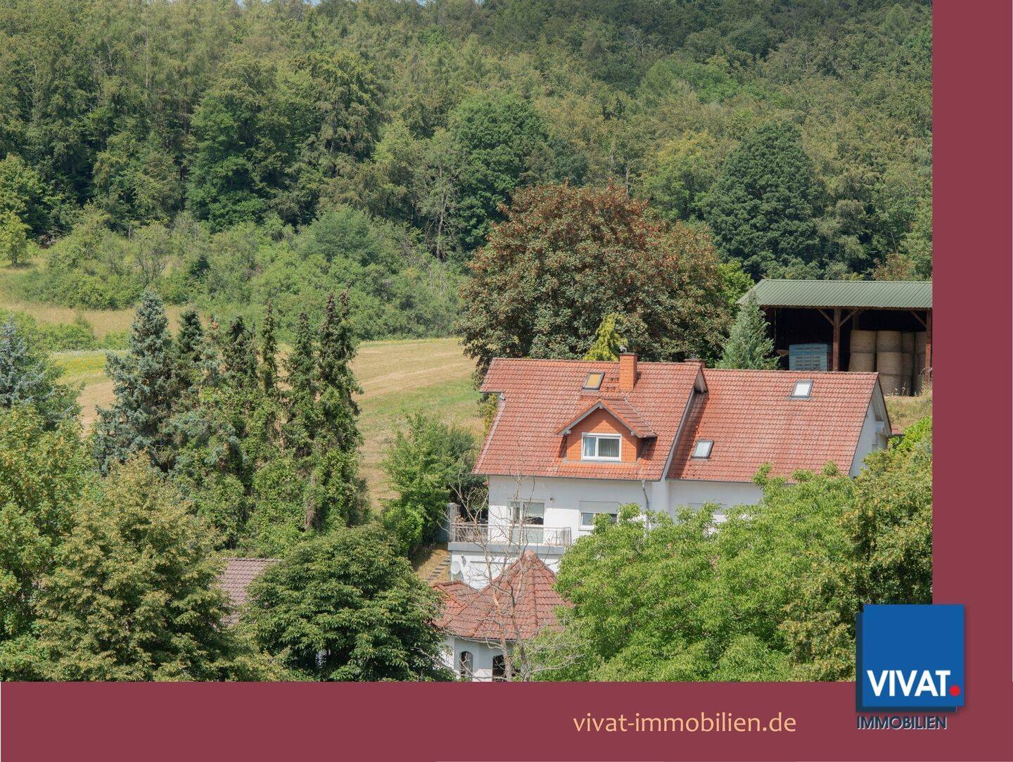 Ruhig am Feldrand wohnen: Haus-im-Haus mit Terrasse, Garten, Aussichtssbalkon, Carport & EBK, 35789 Weilmünster
