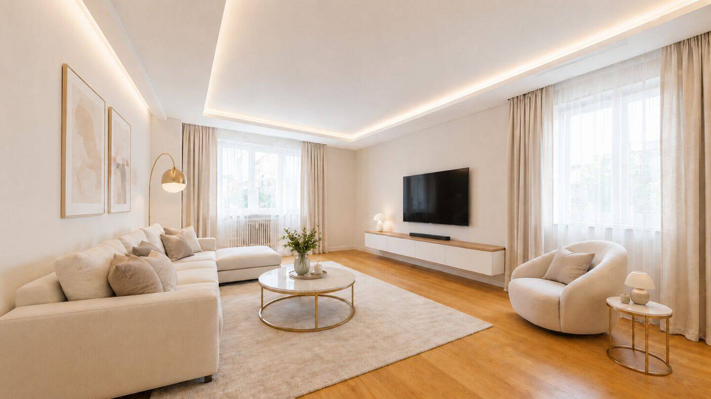 Zentral gelegene Fünf-Zimmer-Wohnung mit Balkon und privatem Garten, 60325 Frankfurt am Main (Bockenheim Gallus Westend-Süd)