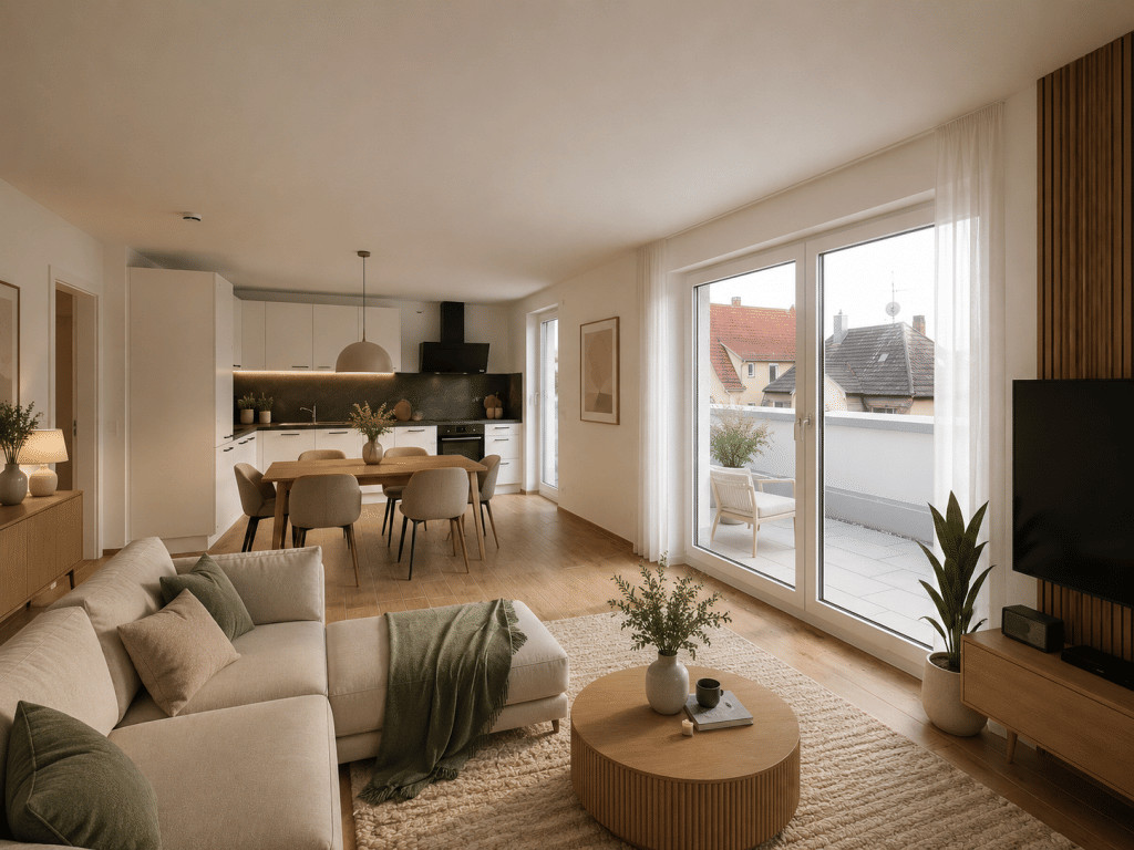 Neubauwohnung in beliebter Wohngegend mit Blick auf die Burg! 2-Zimmer-Wohnung mit EBK!, 73728 Esslingen am Neckar