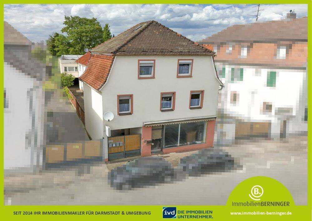 Invest mit Entwicklungspotential – Historisches 4-Parteien Haus mit Anbau und kleiner Gewerbeeinheit, 64291 Darmstadt (Arheilgen Wixhausen)