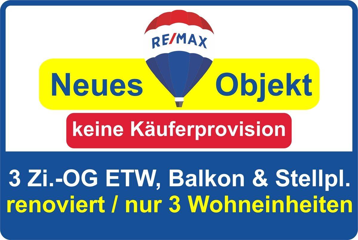 Keine Käuferprovision! Kaufen Sie ab € 599,- mtl.* / 3 Zi.-OG ETW m.Balkon & PKW Stellpl. i. 3 FH !, 63179 Obertshausen