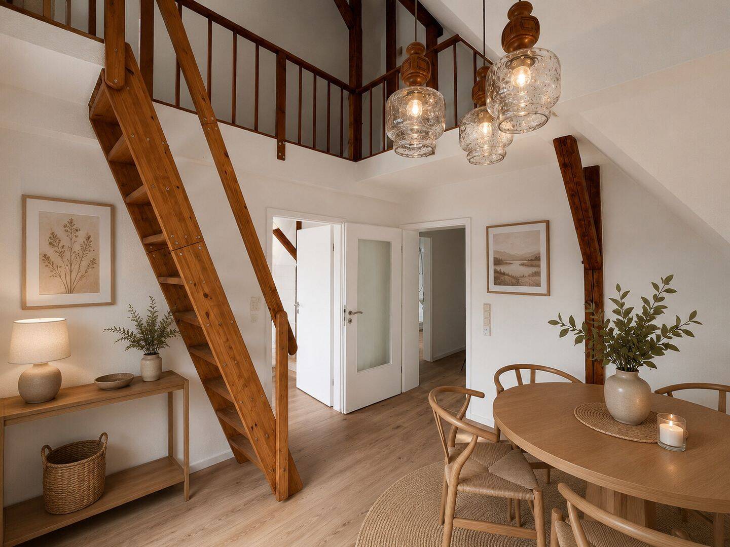 Wohnen mit Charakter in Wissen Frisch renovierte 2-Zimmer-Loftwohnung mit Galerie, Balkon und Stellplatz, 57537 Wissen