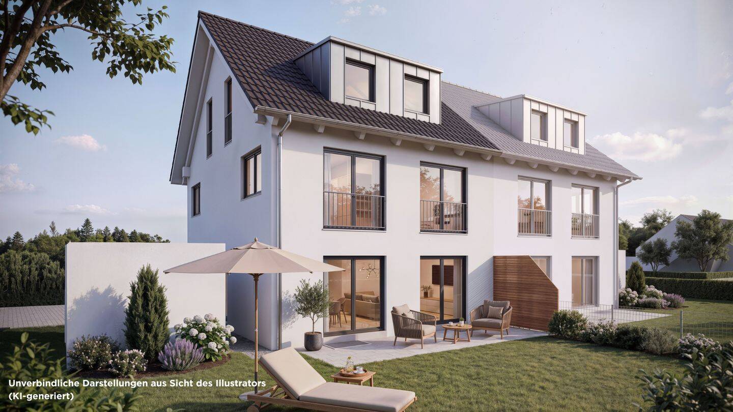 Neubauprojekt Doppelhaushälfte – modern und energieeffizient (A+), 81827 München (Ramersdorf-Perlach Trudering-Riem)