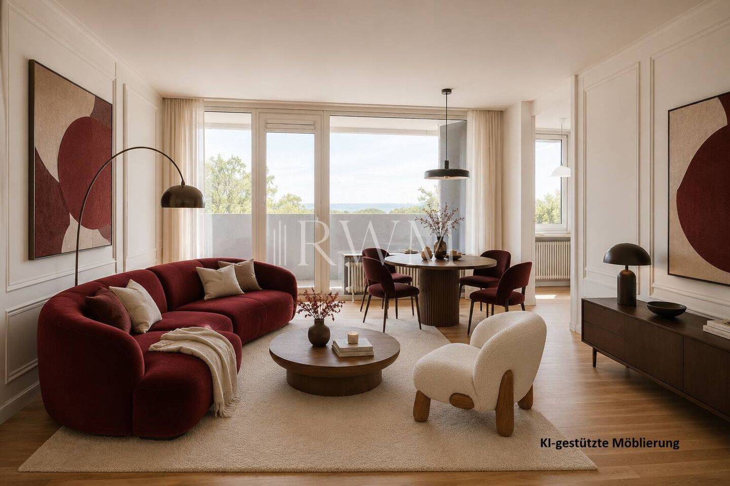Helle 3-Zimmer-Wohnung mit zwei Loggien, Garage und Weitblick in Tübingen, 72076 Tübingen