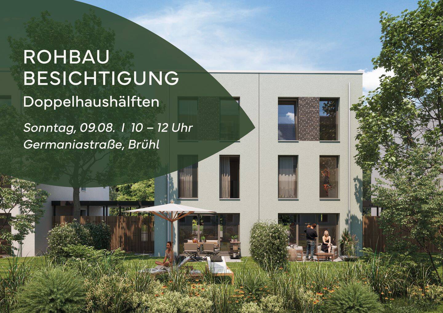 Moderne und geräumige Doppelhaushälfte – mit Südgarten -Erbbaurecht, 68782 Brühl
