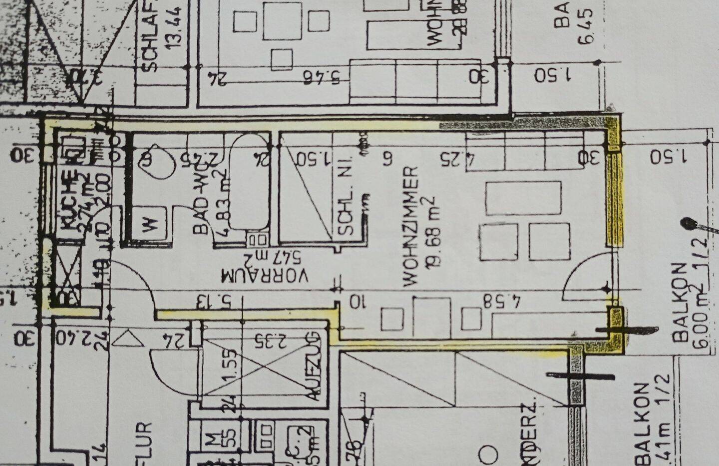 1-Zimmer-Wohnung, Balkon, Aufzug, Kellerabteil, Stellplatz, 97076 Würzburg (Grombühl Lengfeld)