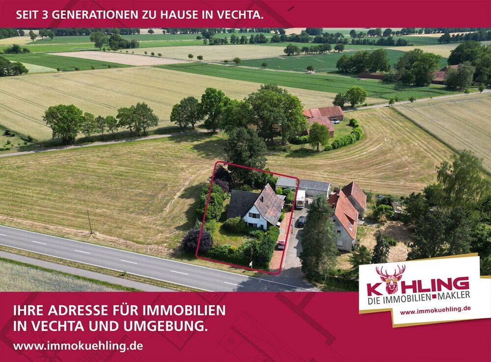 Preisreduziert & bezugsfrei: Bezahlbares Einfamilienhaus auf großzügigem Grundstück in Aschen!, 49356 Diepholz