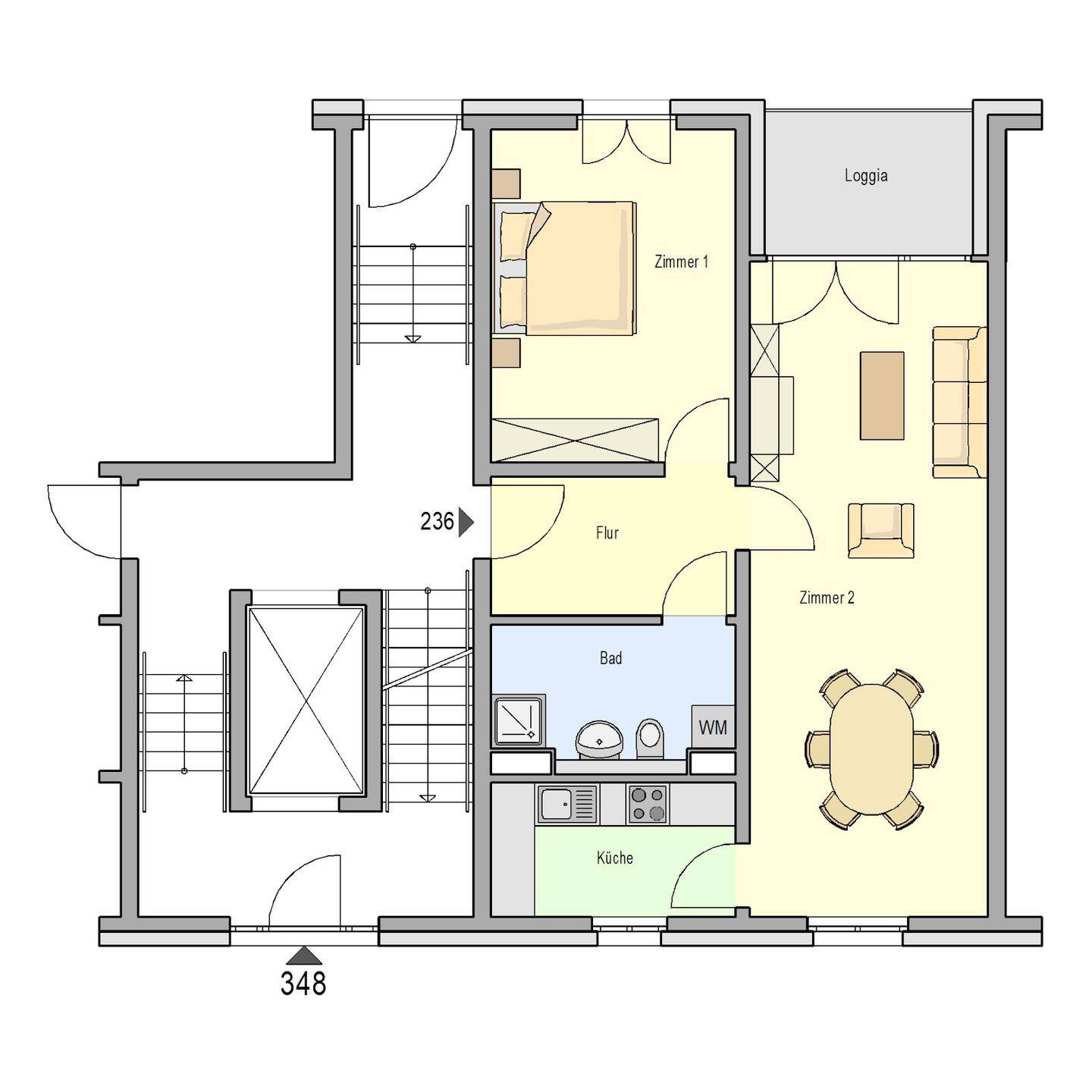 Schöne 3-Zimmer-Wohnung im Regensburger Viertel, 90480 Nürnberg (Gleißhammer Mögeldorf Tiergarten Weichselgarten Zerzabelshof)