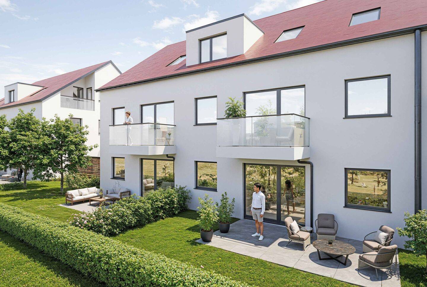 “Hirtenweiher-Karree” – 2-Zimmer-DG-Wohnung mit Loggia, 92353 Postbauer-Heng