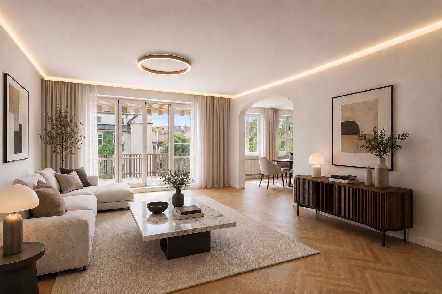 Erste Reihe an der Isar: Lichtdurchflutete 4-Zimmer-Wohnung mit zwei Balkonen und viel Potenzial, 80538 München (Altstadt-Lehel Ludwigsvorstadt-Isarvorstadt Schwabing-Freimann)