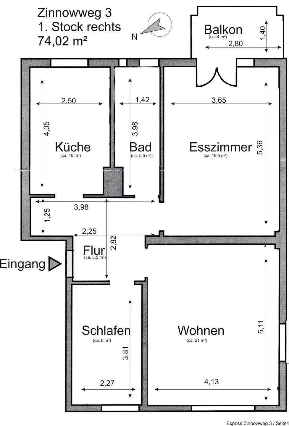Mietwohnung, 2,5 Zimmer, 74 m², in Berlin, 14163 Berlin (Steglitz-Zehlendorf Kolonie Schlachtensee Süd Nikolassee Zehlendorf Schlachtensee)