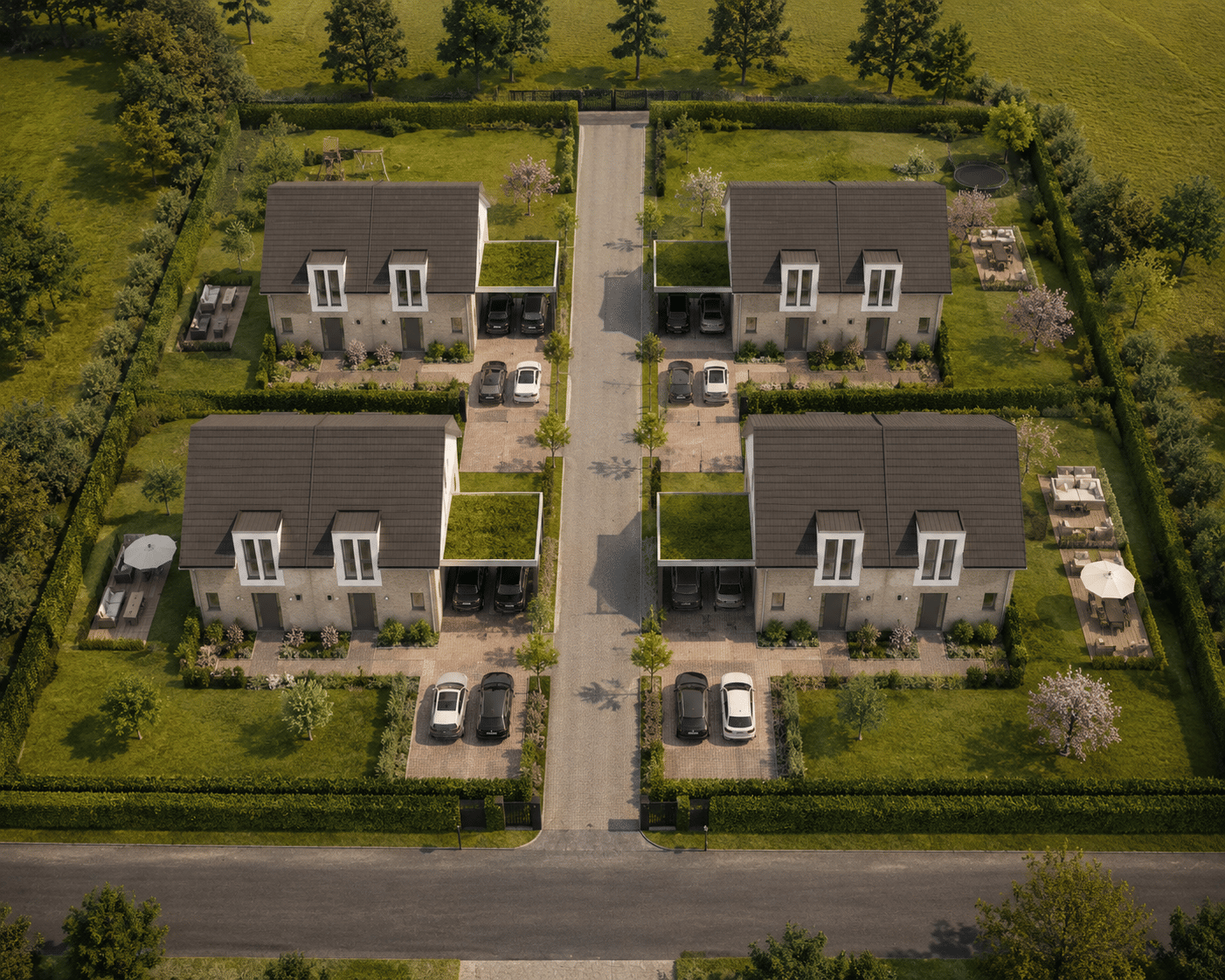 hier entstehen 4 Einfamilienhäuser oder 4 Doppelhäuser, 22850 Norderstedt