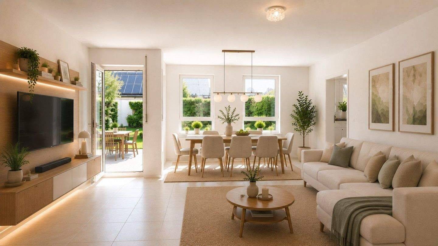 Sehr helle Terrassenwohnung mit 2 Bäder in gepflegter & ruhiger Wohnanlage, 67707 Schopp
