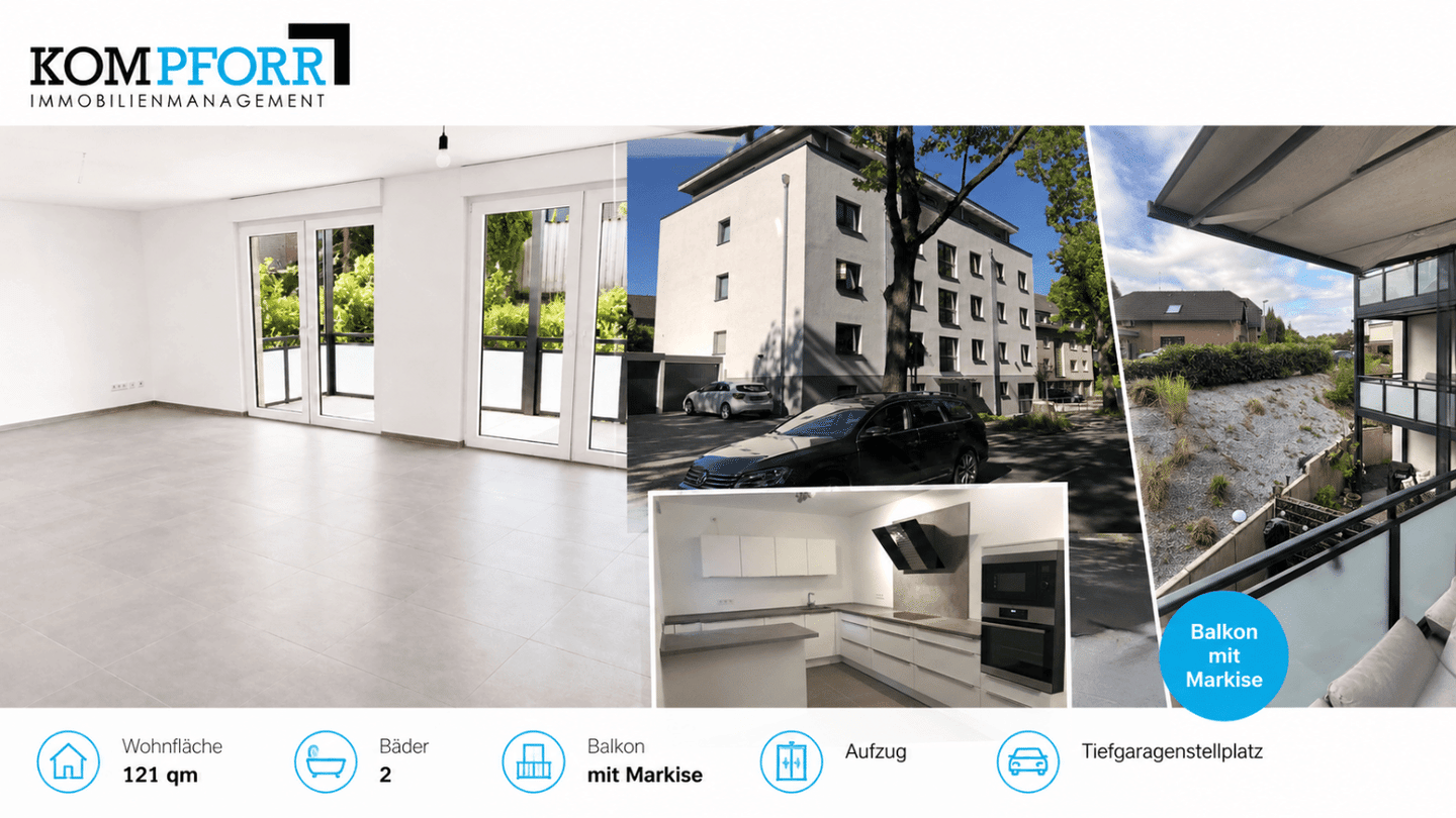 Hochwertige 3-Zimmer-Wohnung mit Balkon und Aufzug in Bochum, 44869 Bochum (Dahlhausen Eppendorf Höntrop Sevinghausen Westenfeld)