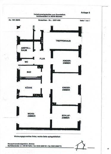 Schillerstraße 6 – Vierraumwohnung mit eigenem Gartenanteil, 6249 Mücheln (Geiseltal)