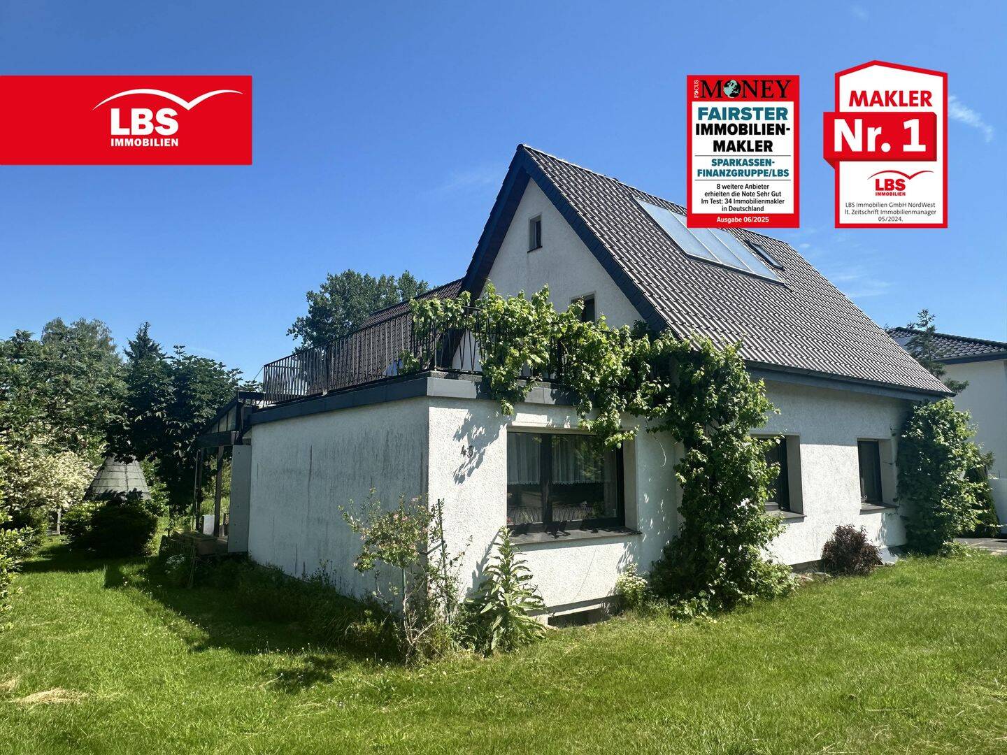 Für Gartenliebhaber! 1-2FH, ca. 190 m² Wfl. mit 2.513 m² großen Grundstück, 32758 Detmold