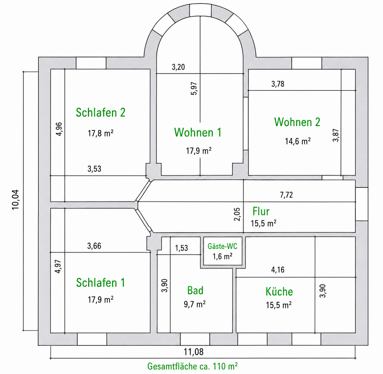 Erdgeschosswohnung in Merchweiler mit Garten