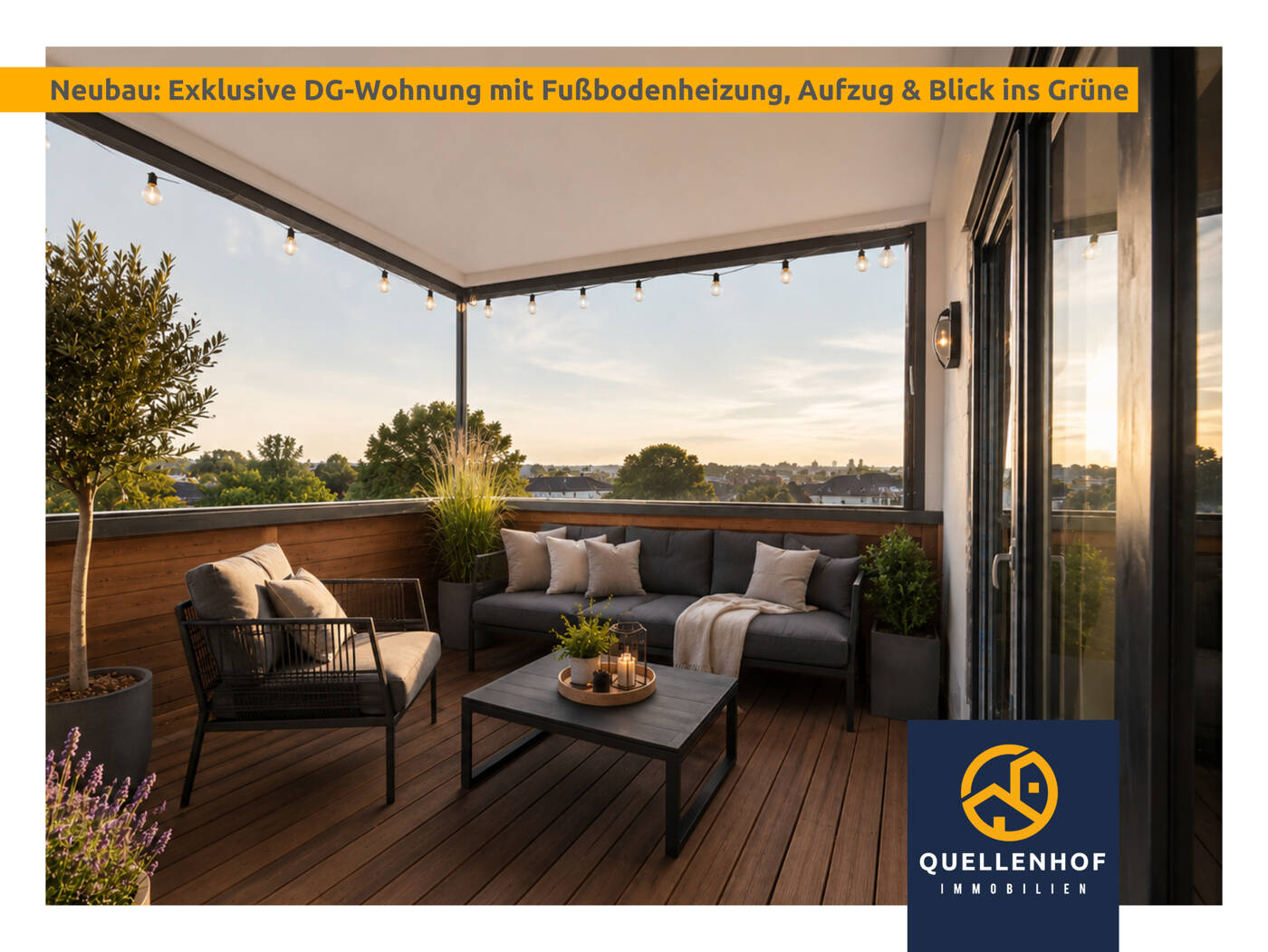 Neubau 2026: Exklusive DG-Wohnung mit 99 m² // 3,5 Zimmer // Loggia & Aufzug in Glessen, 50129 Bergheim