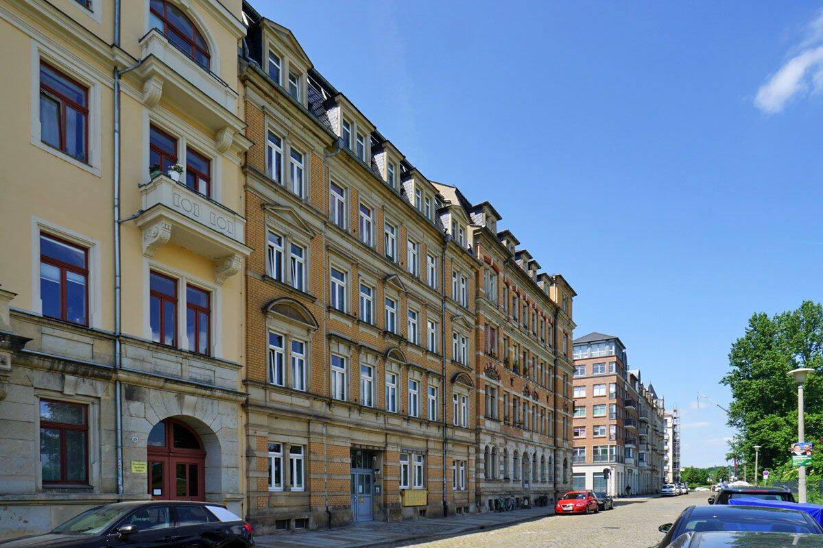 Johannstadt, im Hochparterre: EBK + Dusche, 1307 Dresden