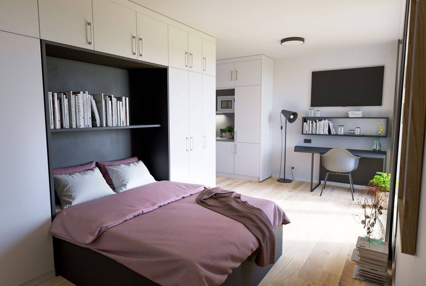 Helle 1-Zimmer-Wohnung in Hamburg zur Miete | Wentzel Dr., 20539 Hamburg (Mitte)