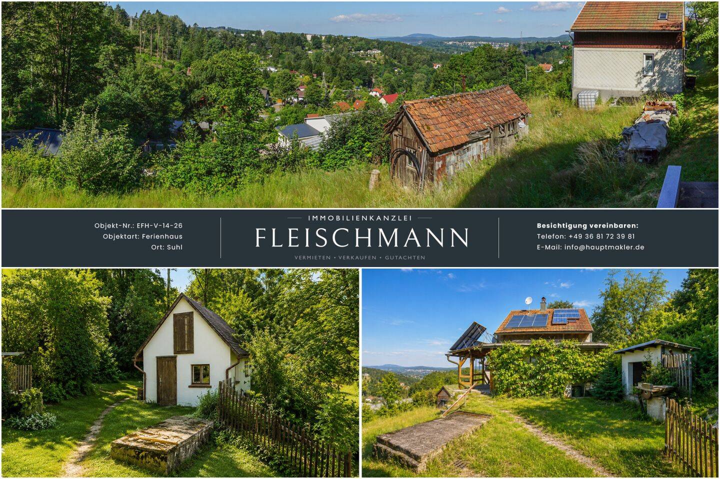 Ferienhaus mit Panorama-Weitblick – Ihr Rückzugsort am Stadtrand mit vielseitigem Potenzial, 98527 Suhl (Suhl)