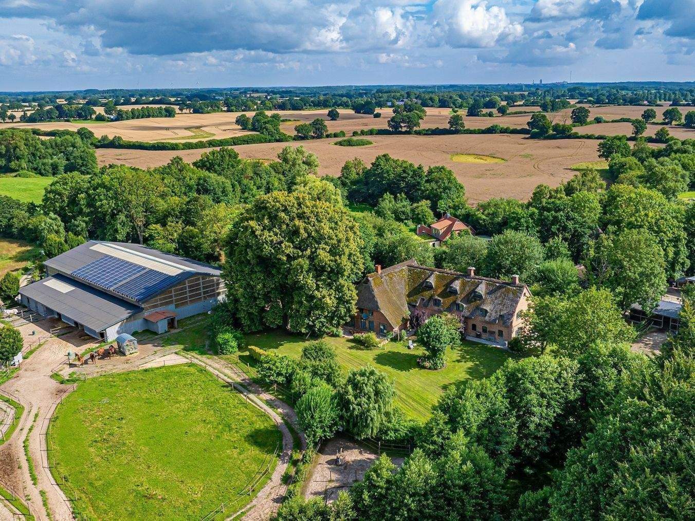 Pferdeglück unter Reet – Historisches Landgut mit Reitanlage im Teilverkauf, 24241 Schierensee