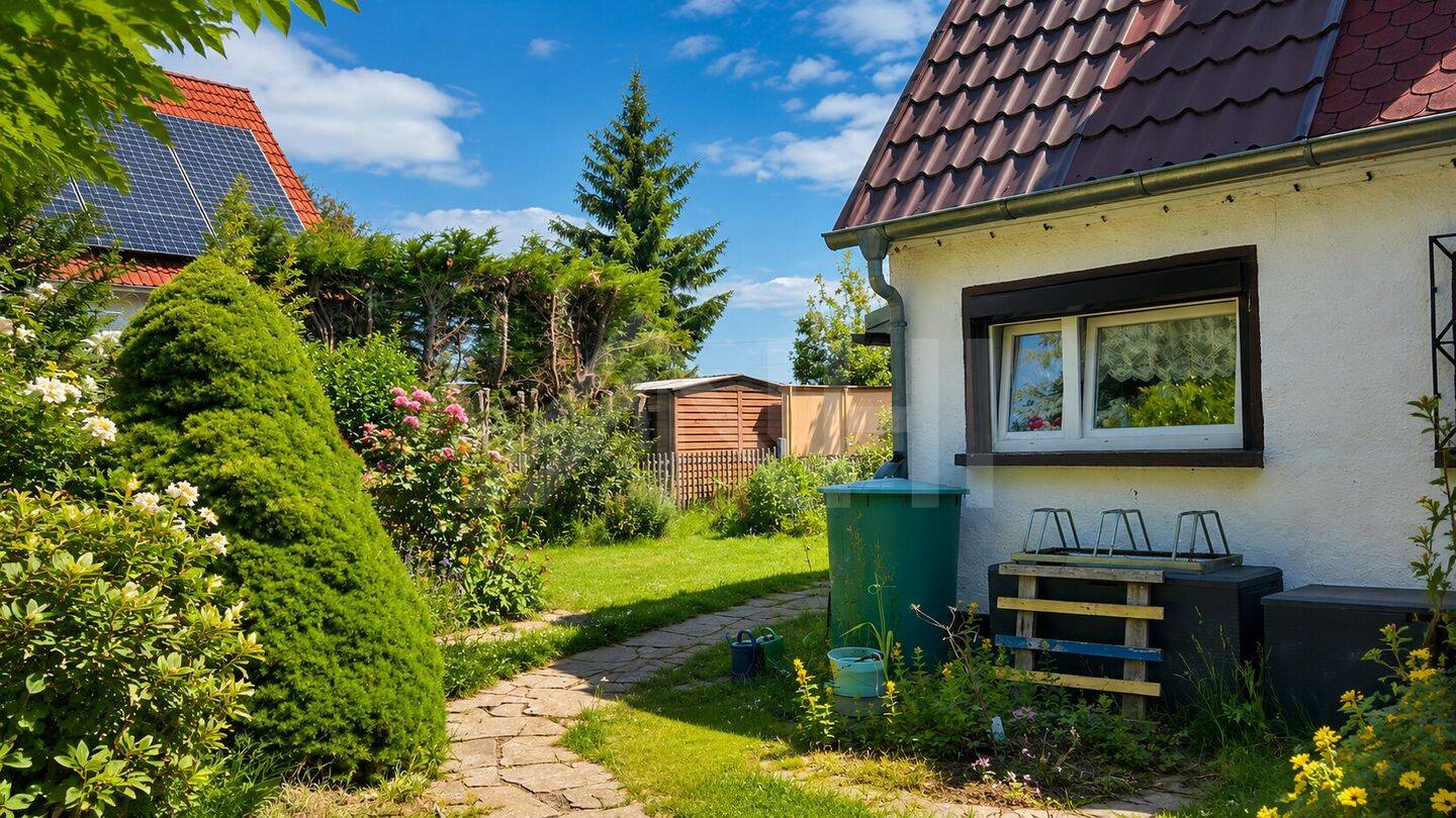 Wohnen im Grünen mit kurzen Wegen … Großzügiges Baugrundstück mit Entwicklungspotenzial für eine Doppelhausbebauung, 4451 Borsdorf