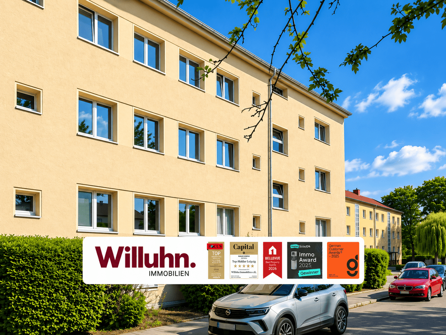 4,46 % Rendite | Balkon | Außenstellplatz | Wannenbad, 4277 Leipzig (Connewitz Marienbrunn)