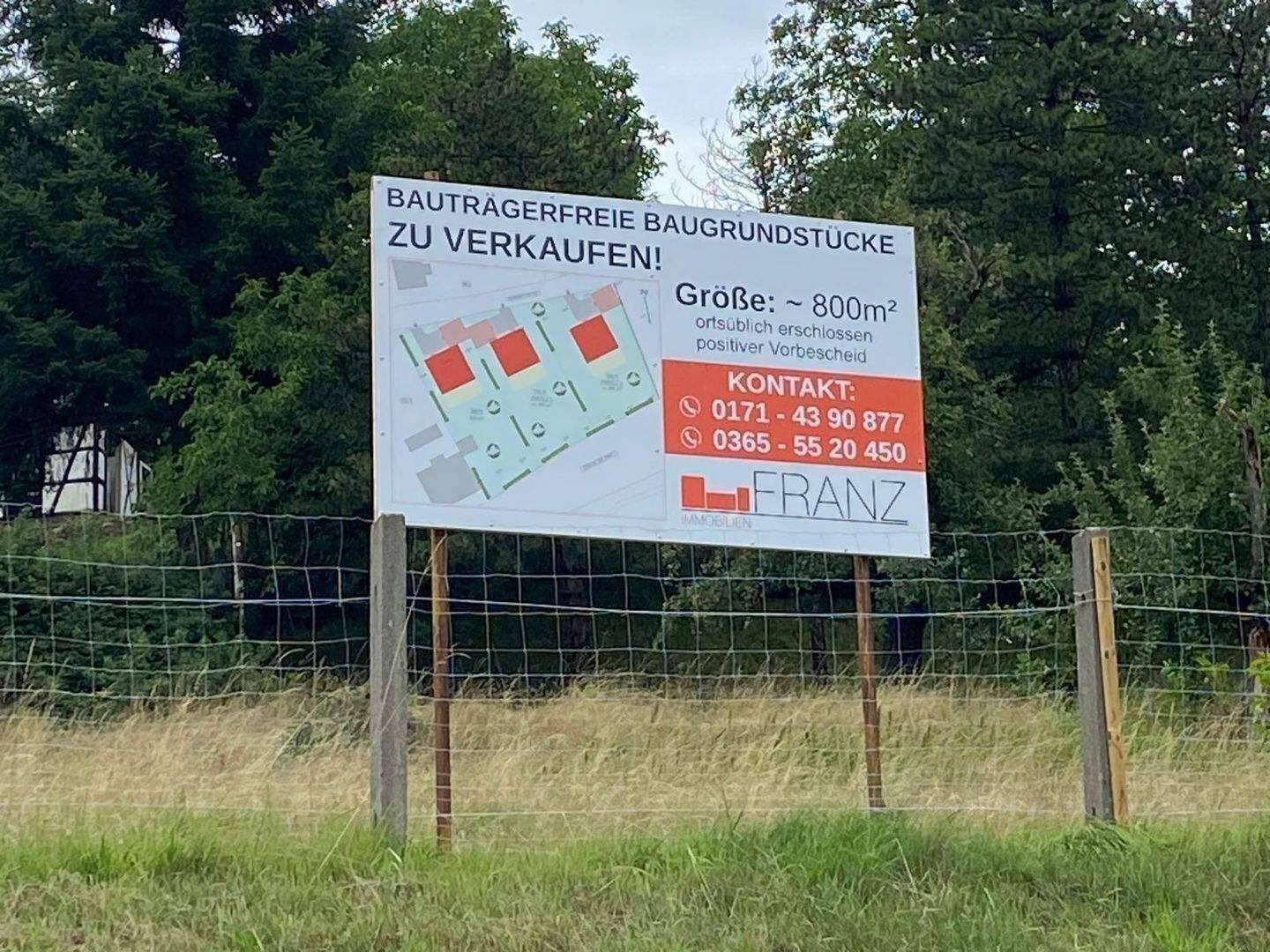 823 m² bauträgerfreies Bauland am Südhang des Erlbachtals in Kraftsdorf, 20 Minuten/25 km bis Jena- Lobeda entfernt., 7586 Kraftsdorf