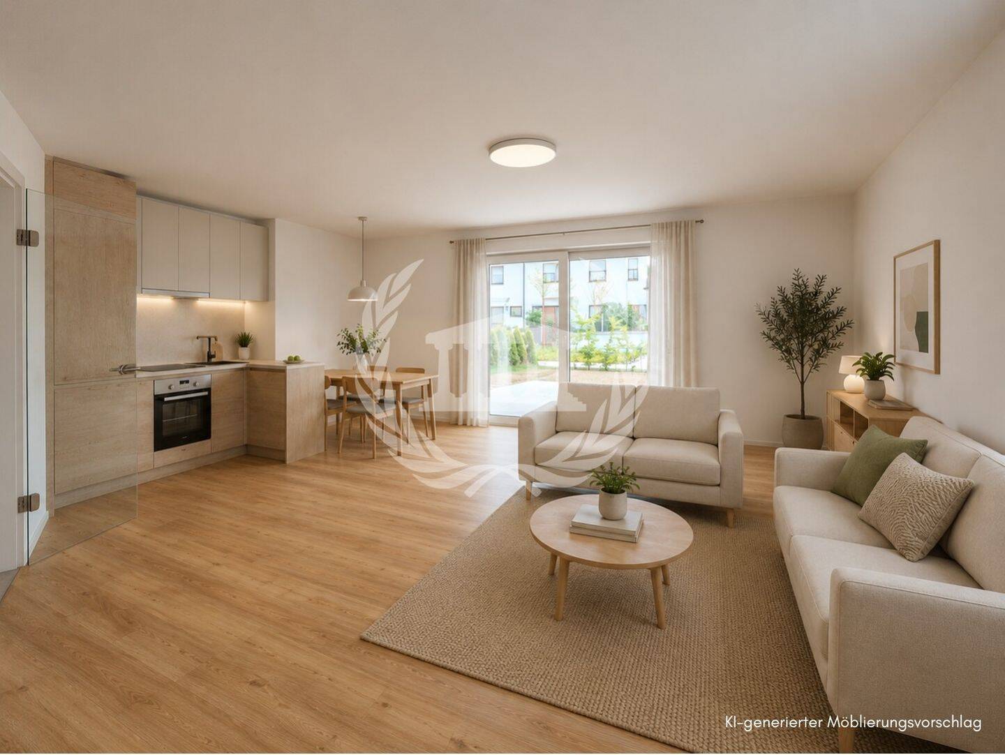 Sofort verfügbar: 3-Zi-Neubauwohnung im EG mit Terrasse & Garten | KfW40 QNG | TG-Stellplatz | W01, 93059 Regensburg