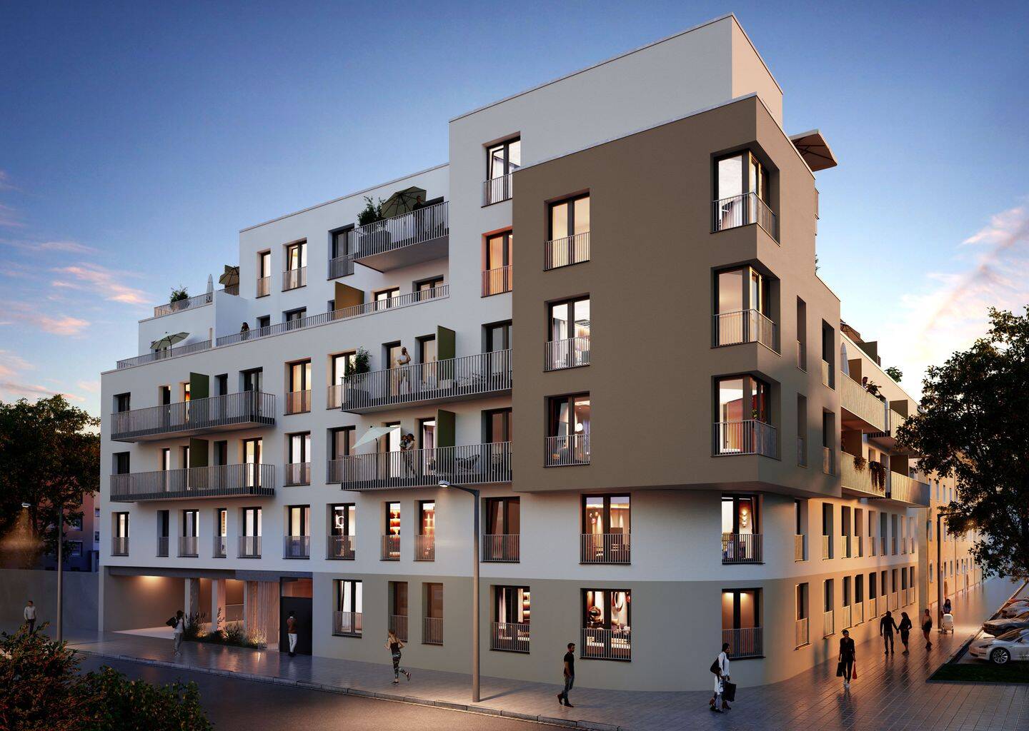 Moderne 2-Zimmer-Neubauwohnung mit Einbauküche, Balkon & TG-Platz, 90763 Fürth (Südstadt Weikershof)