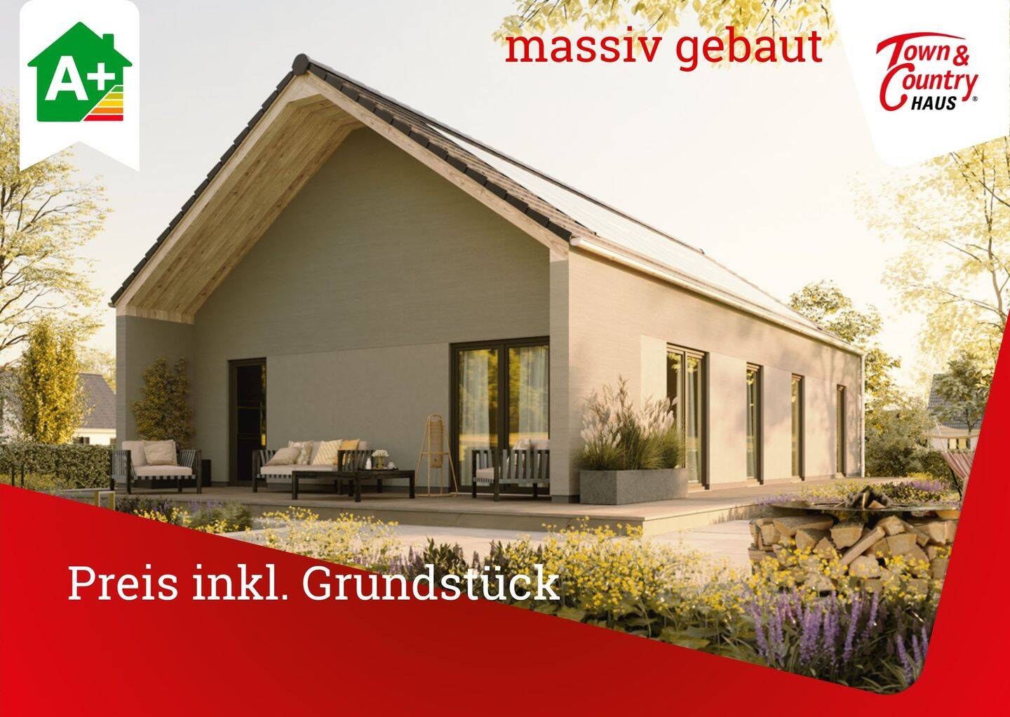 massiv gebaut, Preis schlüsselfertig inkl. Grundstück, 54317 Korlingen