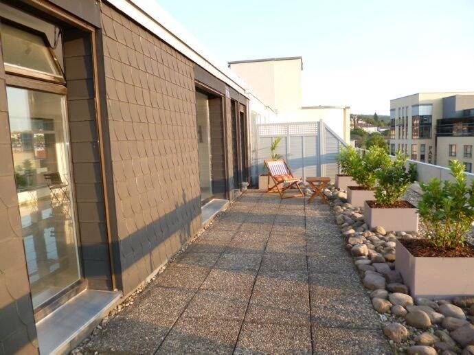 Penthouse großzügige 2 Zimmer Wohnung mit zwei Terrassen, 75175 Pforzheim