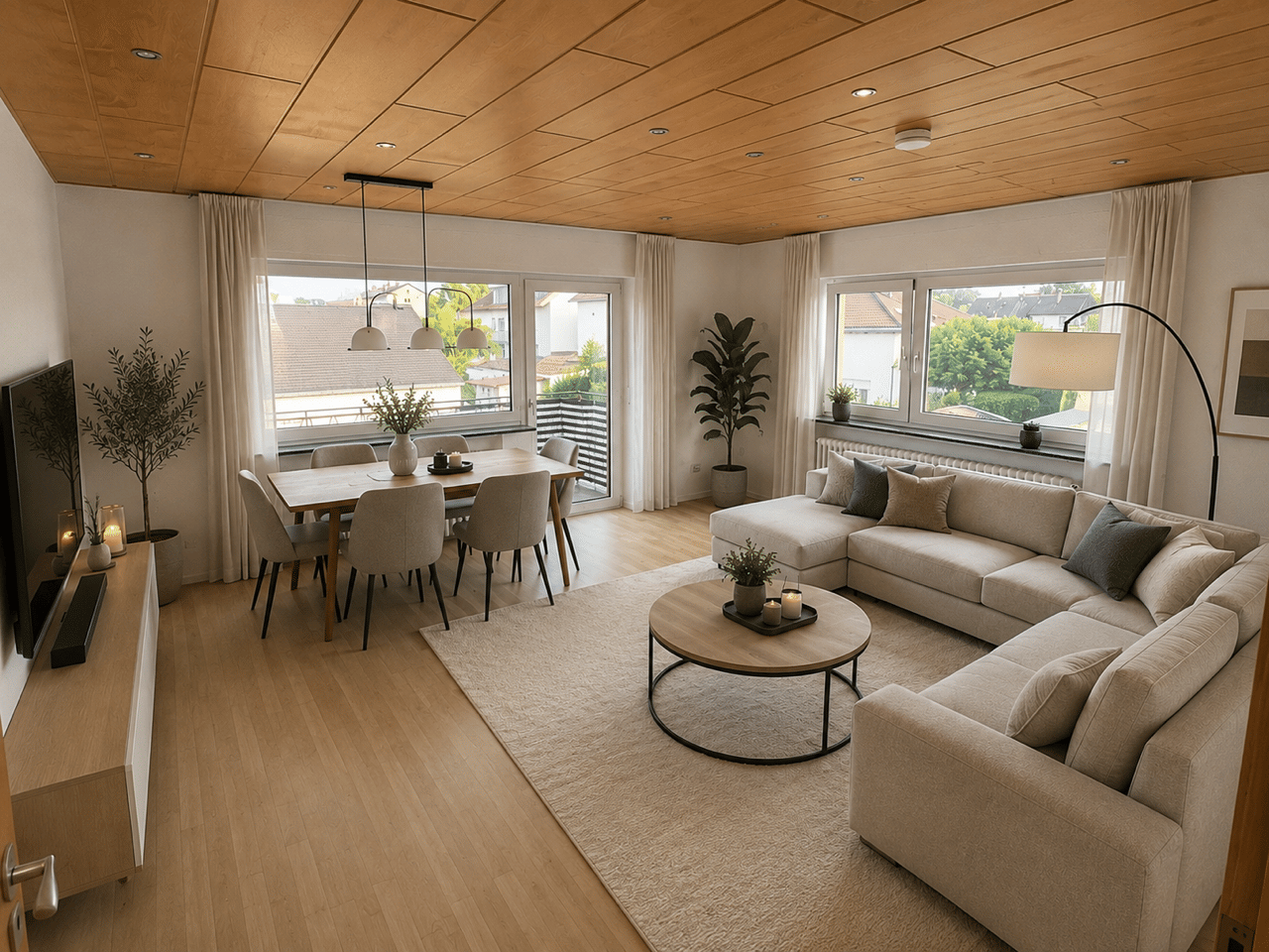 4-Zimmer Wohnung mit Balkon, Einbauküche und Keller in Großkrotznburg, 63538 Großkrotzenburg