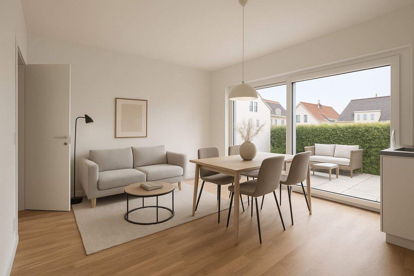 Zentrale 2-Zimmer-Neubauwohnung mit Terrasse und hohen Decken!, 71364 Winnenden