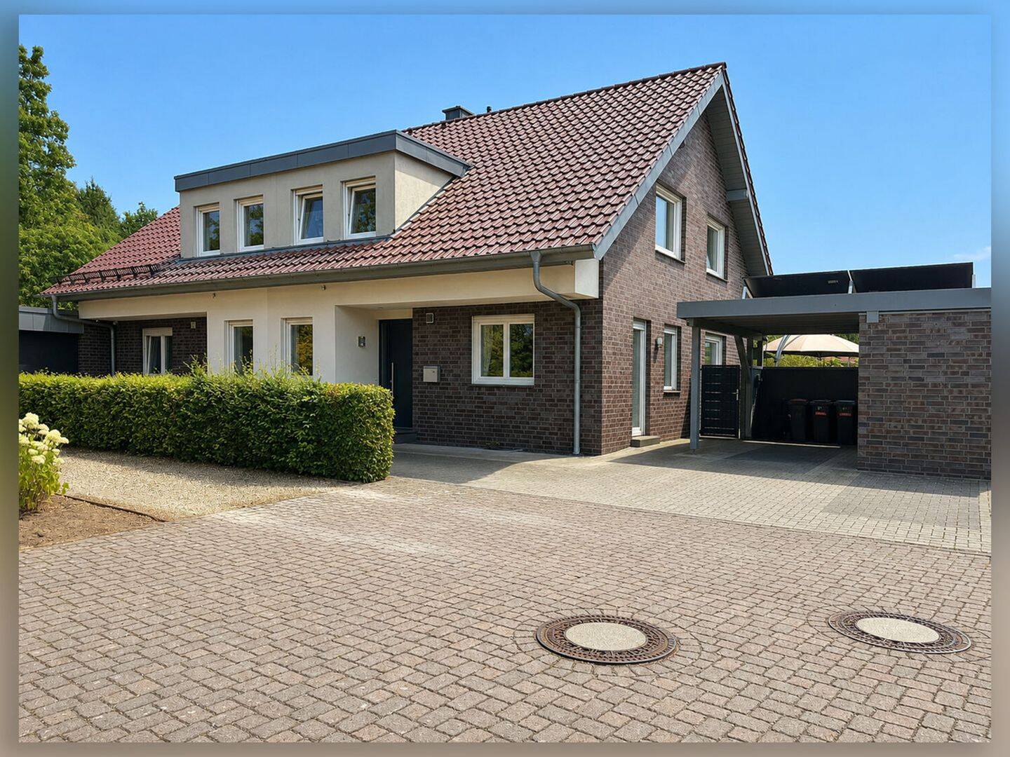 Ruhig gelegen, clever geschnitten – moderne Doppelhaushälfte mit Keller und Carport, 46325 Borken