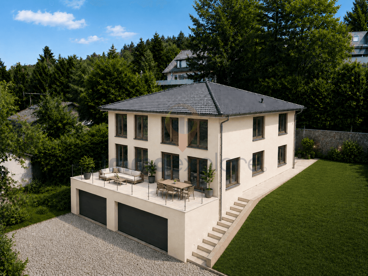 6 Exklusive Doppelhaushälfte im Luftkurort mit Panoramablick WEITBLICK WOHNQUALITÄT PRIVATSPHÄRE, 61389 Schmitten