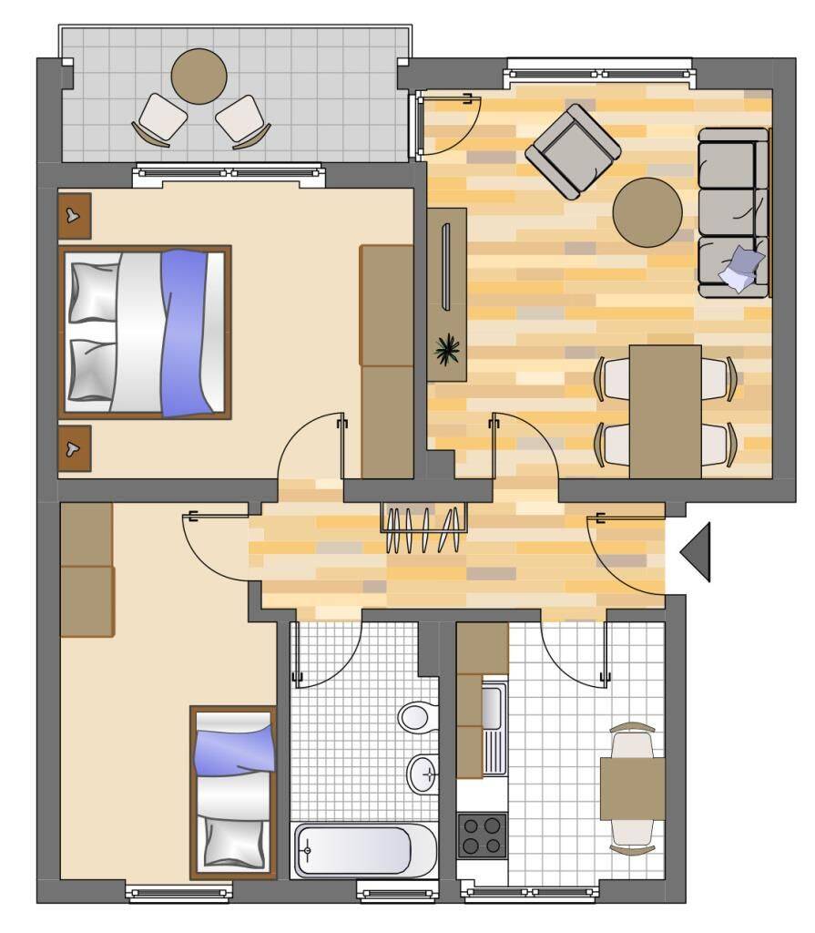 Demnächst frei! 3-Zimmer-Wohnung in Gelsenkirchen Hassel, 45896 Gelsenkirchen (Hassel Scholven)