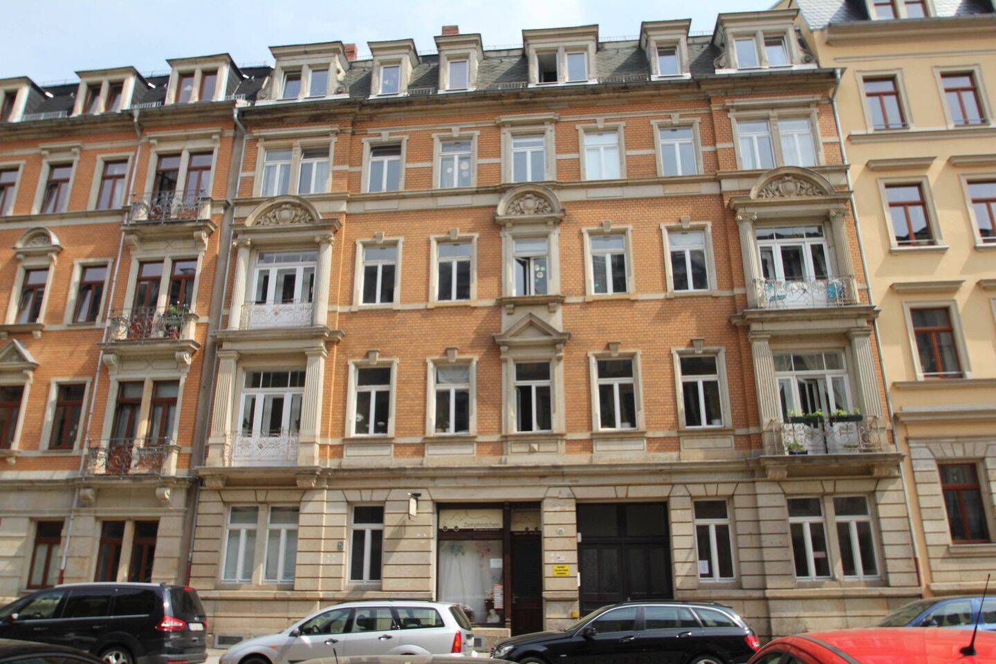Johannstadt, Nähe Medak, Schöne 4-Raum-Wohnung mit Dielenfußboden und Balkon, 1307 Dresden