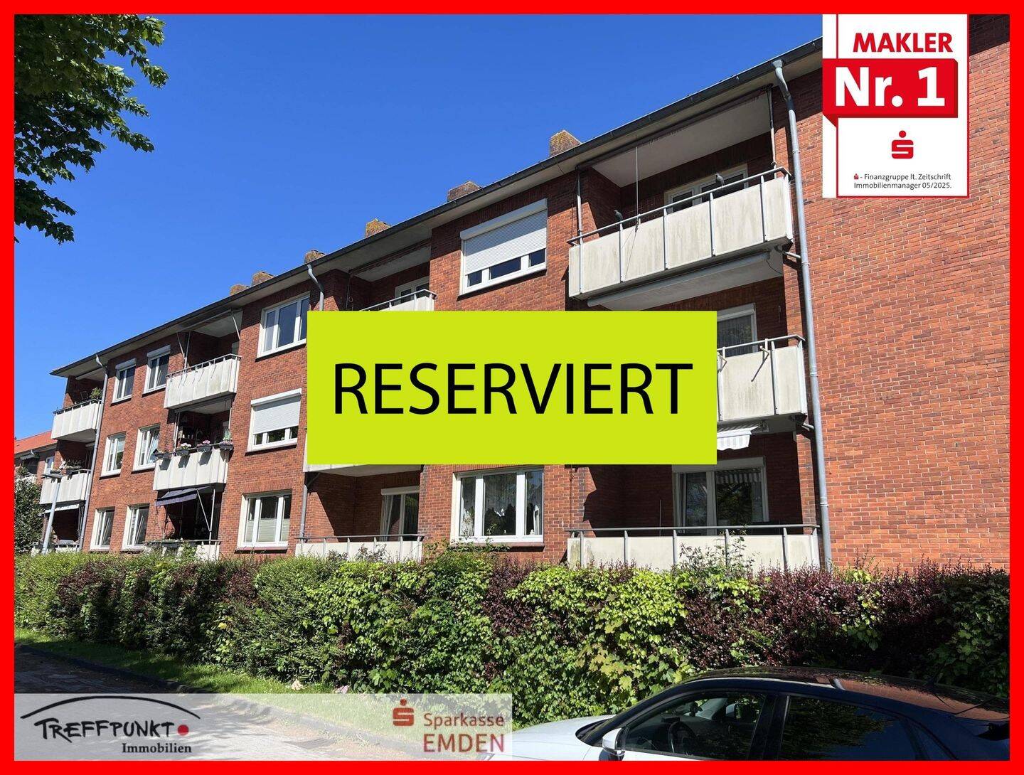 Gemütliche 3-Zimmer-Wohnung mit Balkon, 26721 Emden (Barenburg Conrebbersweg Früchteburg Harsweg Stadtzentrum)