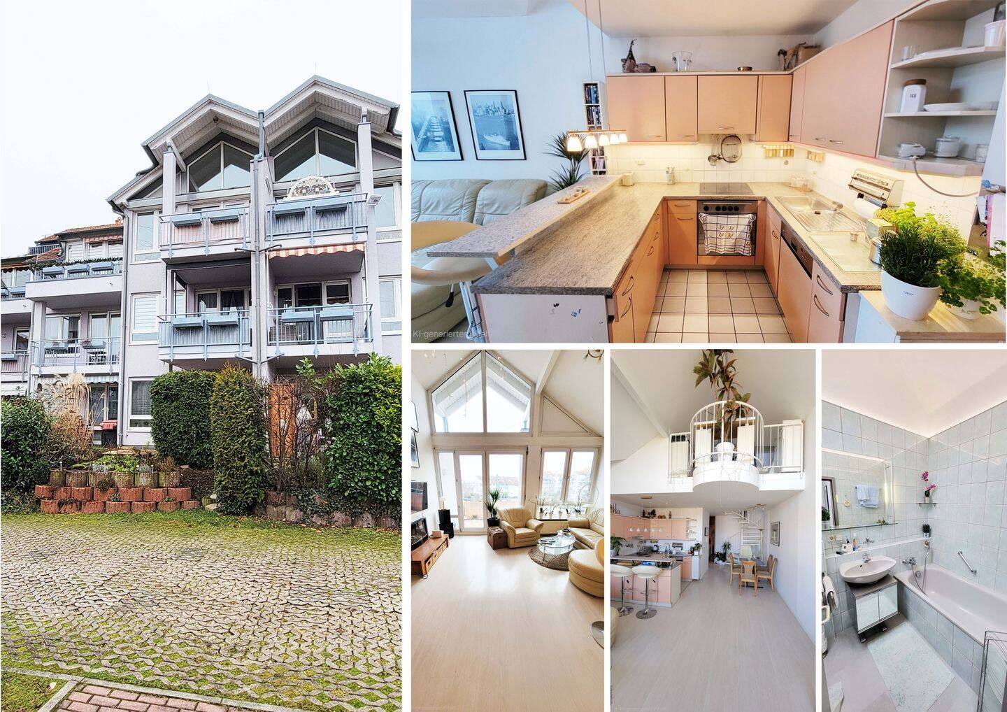 3,5-Raum-Maisonette mit gr. Balkon, inkl. EBK, Außenjalousien, Möbelübernahme mgl., SUV-TG-SP mgl., 4178 Leipzig (Burghausen-Rückmarsdorf Böhlitz-Ehrenberg)