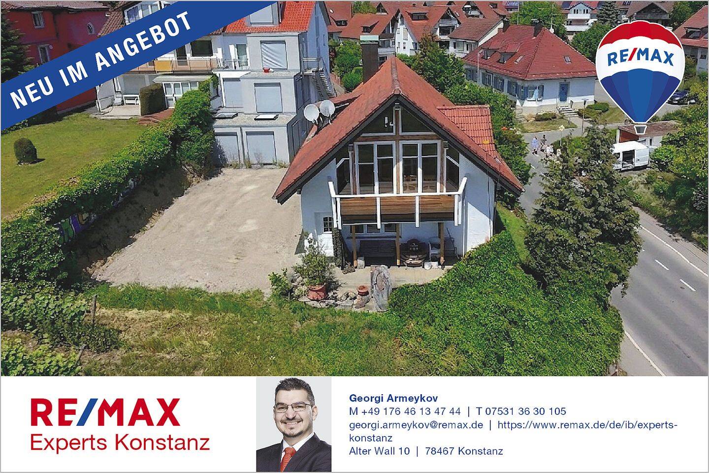 Rarität in Meersburg: Flexibles Wohnen auf 2 Ebenen mit unverbaubarer See- und Alpensicht, 88709 Meersburg