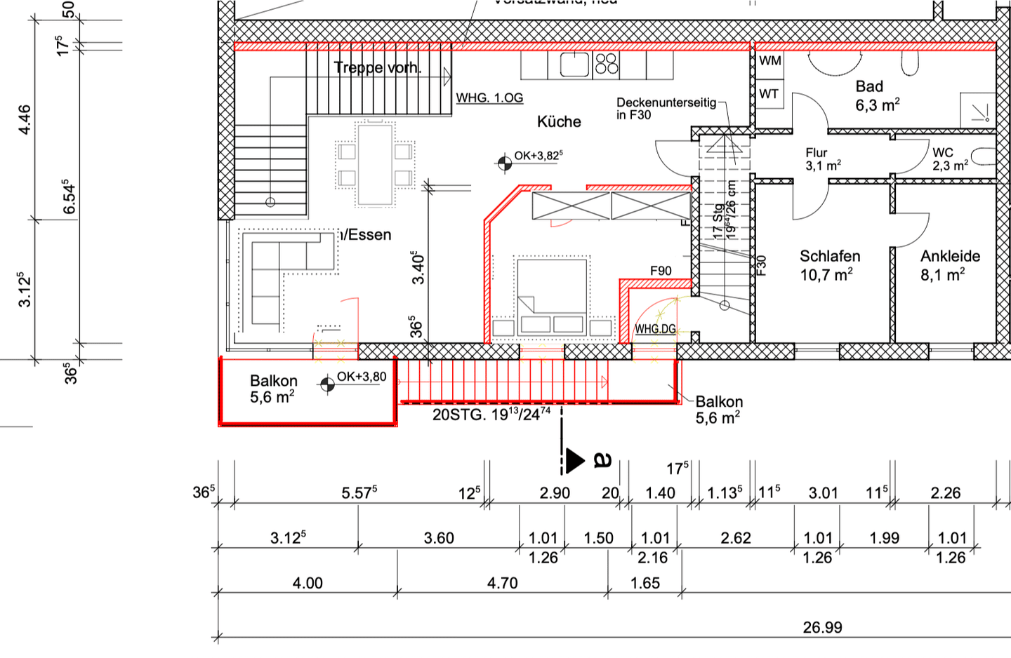 Erstbezug nach Sanierung – Moderne 4-Zimmer-Wohnung mit Balkon im Zentrum von Schwanewede, 28790 Schwanewede